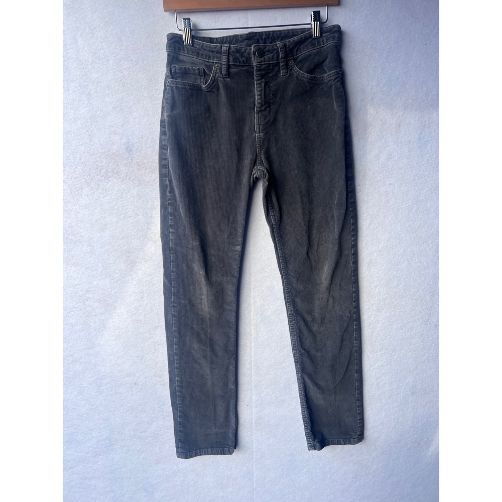 Patagonia Organic Cotton Corduroy Pants Charcoal Grey Slim Fit Womens Size 27